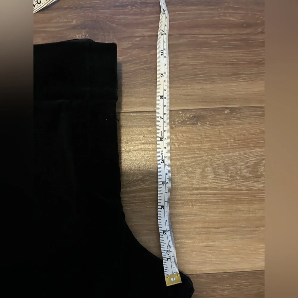 J Crew black velvet pants size 12